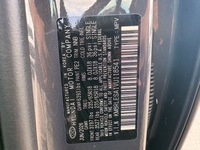 2027 Hyundai PALISADE HYBRID SEL 7 Passenger