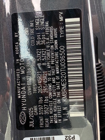 2026 Hyundai PALISADE Calligraphy AWD