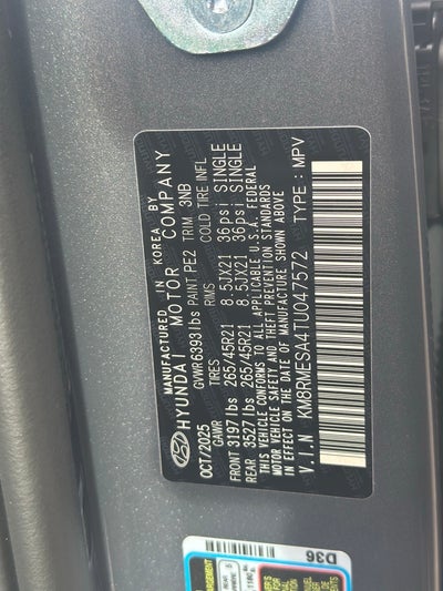 2026 Hyundai PALISADE HYBRID Calligraphy