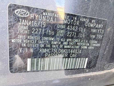 2019 Hyundai IONIQ PLUG-IN HYBRID Limited