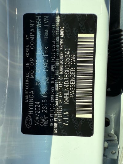 2025 Hyundai ELANTRA HYBRID Limited