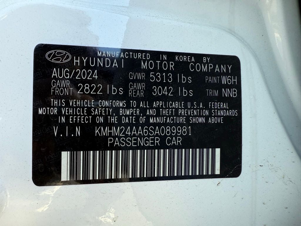 2025 Hyundai IONIQ 6 SE