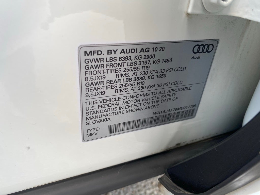 2021 Audi Q7 45 Premium quattro