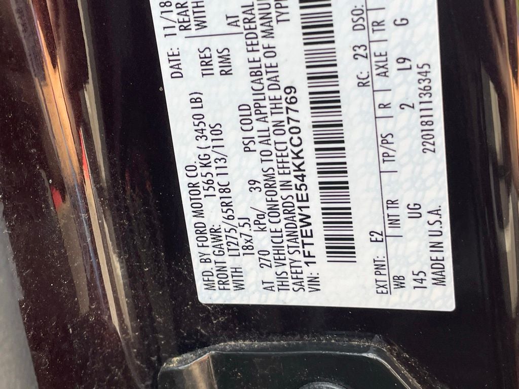 2019 Ford F-150 XLT