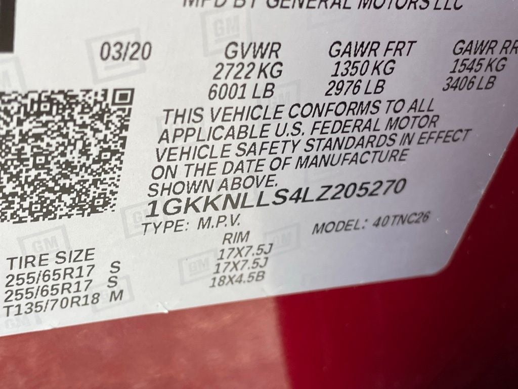 2020 GMC Acadia AT4
