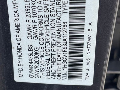 2018 Honda Accord Touring