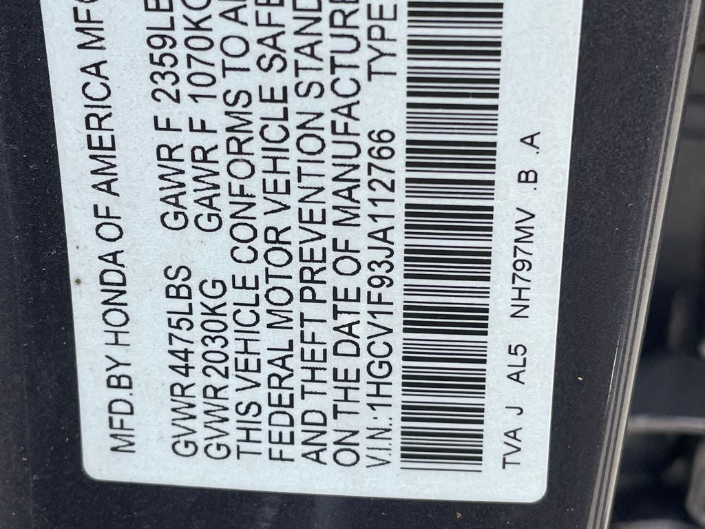 2018 Honda Accord Touring