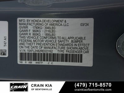 2024 Honda Civic Sport - CLEAN CARFAX
