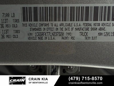 2020 RAM 1500 Limited - 4WD / PANORAMIC SUNROOF / LIFTED!