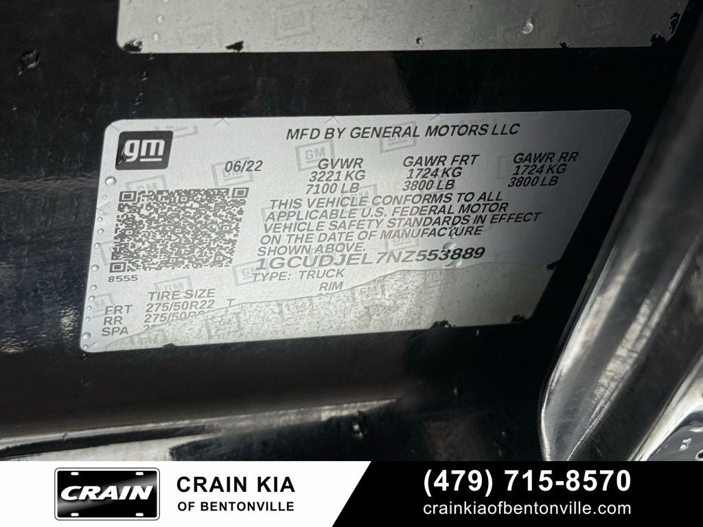 2022 Chevrolet Silverado 1500 High Country - 4WD / SUNROOF / ONE OWNER