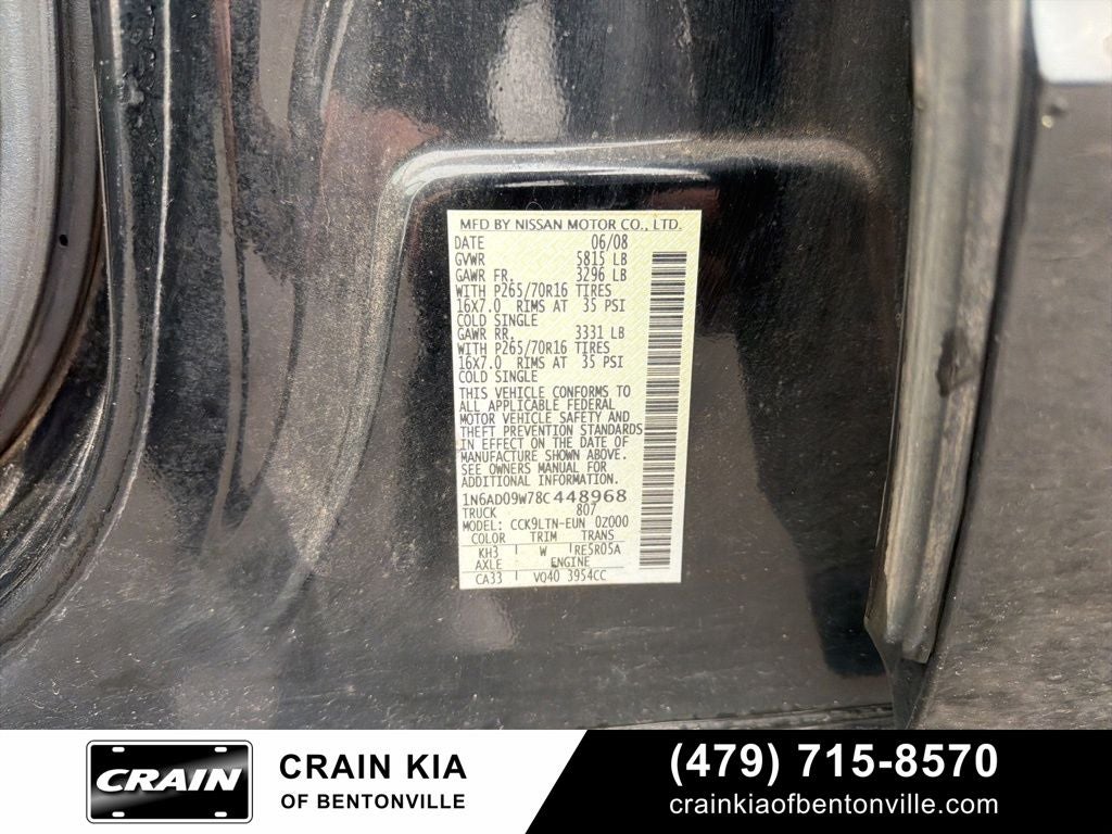 2008 Nissan Frontier SE I4 - 4WD / CLEAN CARFAX HISTORY