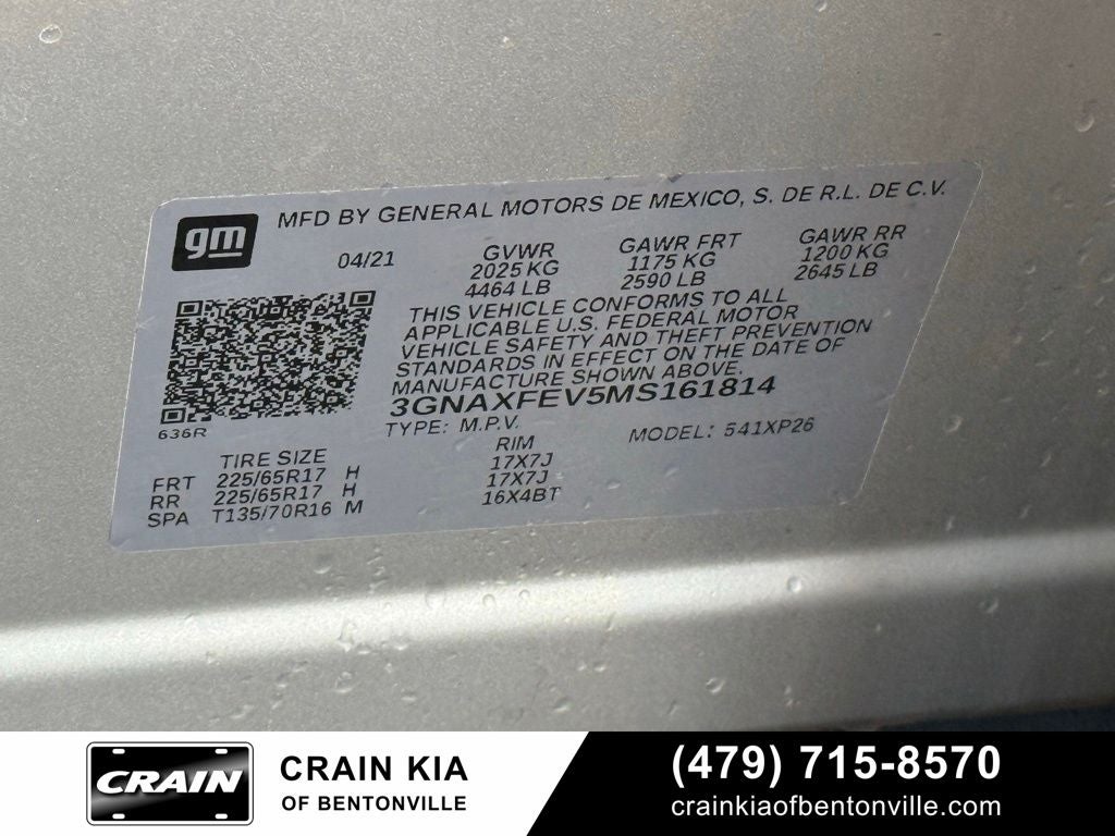 2021 Chevrolet Equinox LS - CARFAX ONE OWNER