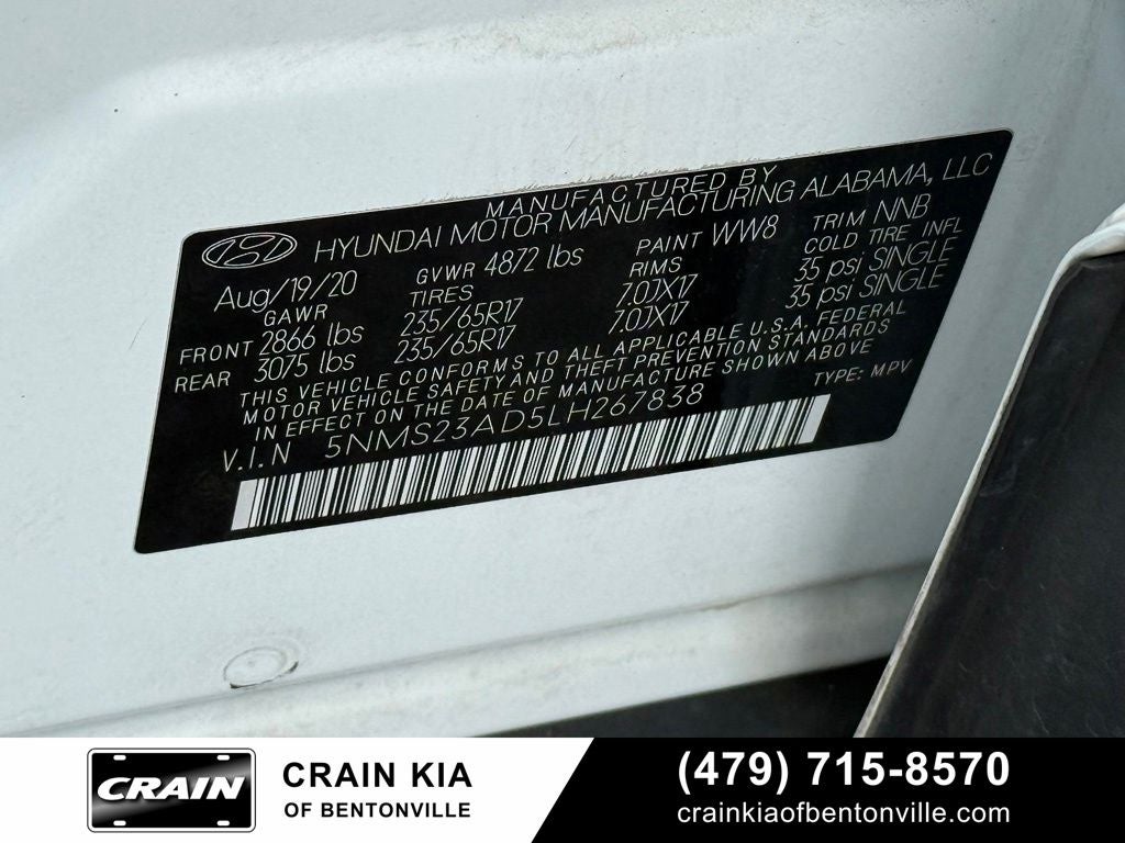 2020 Hyundai SANTA FE SE - CLEAN CARFAX / ONE OWNER
