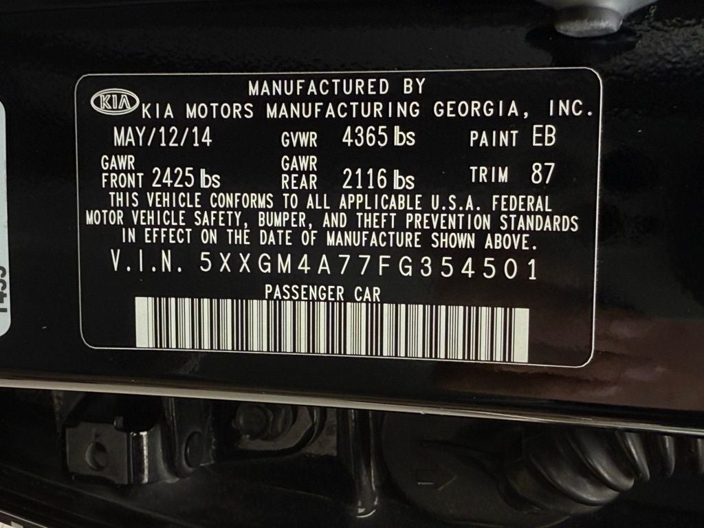 2015 Kia Optima LX - VERY LOW MILES