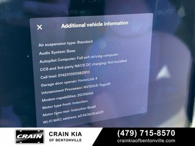 2017 Tesla Model X 75D - AWD / CLEAN CARFAX