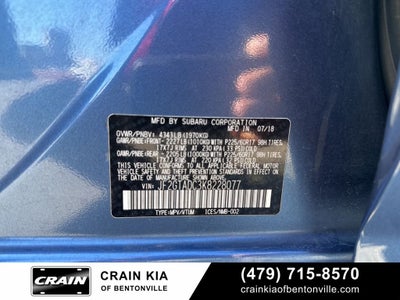 2019 Subaru Crosstrek 2.0i Premium - AWD / SUNROOF