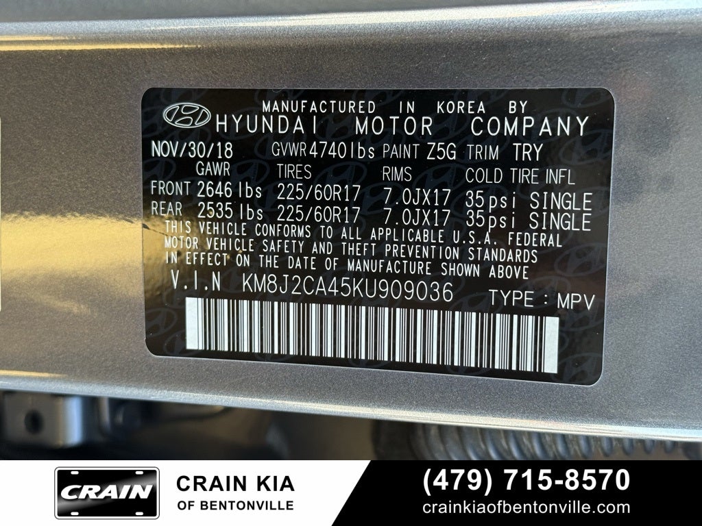 2019 Hyundai TUCSON SE - AWD / CLEAN CARFAX