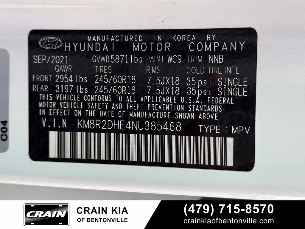 2022 Hyundai PALISADE SEL - AWD / SUNROOF / ONE OWNER