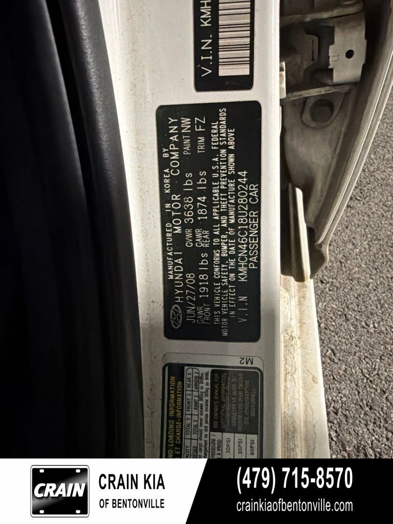 2008 Hyundai ACCENT GLS - WHOLESALE / AS-IS