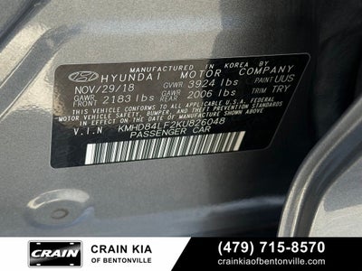 2019 Hyundai ELANTRA Value Edition - SUNROOF / CLEAN CARFAX / ONE OWNER