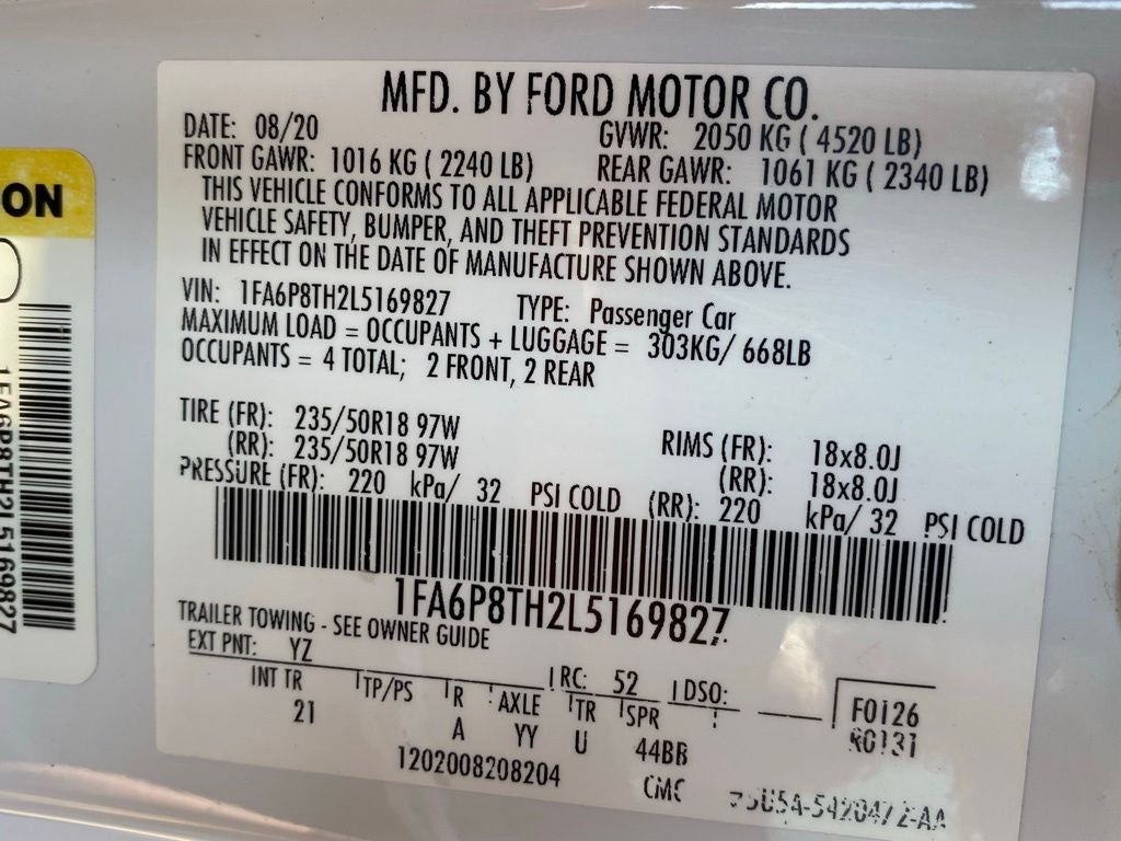 2020 Ford Mustang EcoBoost