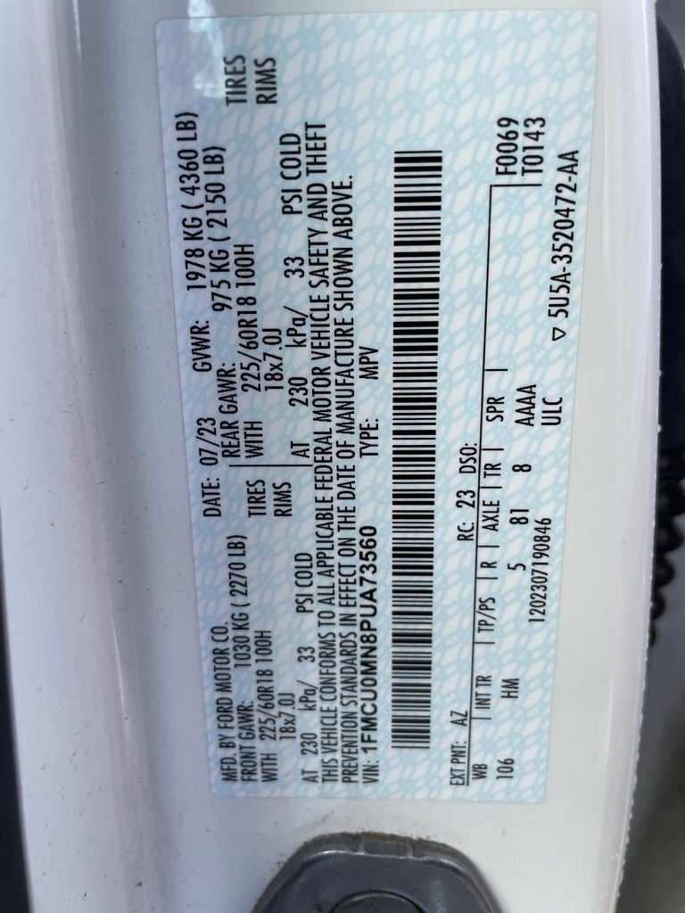 2023 Ford Escape ST-Line ONE OWNER / CLEAN CARFAX