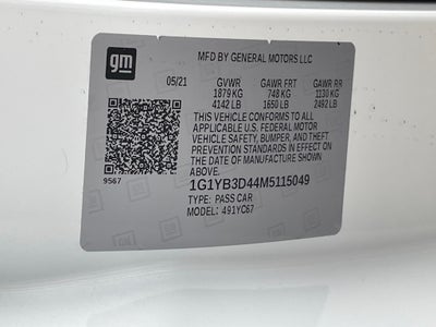 2021 Chevrolet Corvette Stingray 2LT / HEATED SEATS / HUD