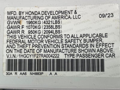 2024 Honda Accord LX ONE OWNER / CLEAN CARFAX