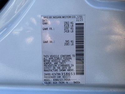 2024 Nissan Altima 2.5 SR