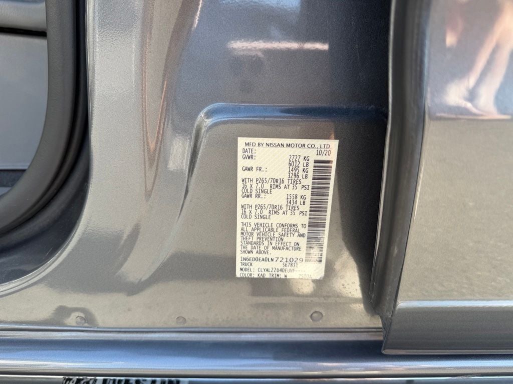 2020 Nissan Frontier SV *Value Truck Pkg/Heated Seats