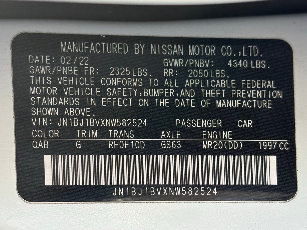 2022 Nissan Rogue Sport SV