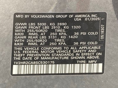 2025 Volkswagen Atlas 2.0T SE w/Technology