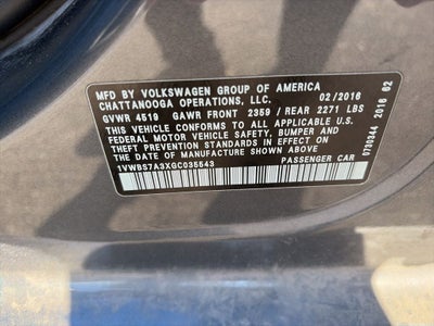 2016 Volkswagen Passat 1.8T SE