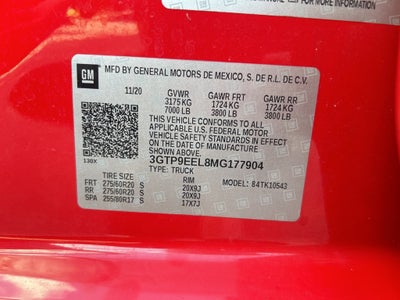 2021 GMC Sierra 1500 AT4