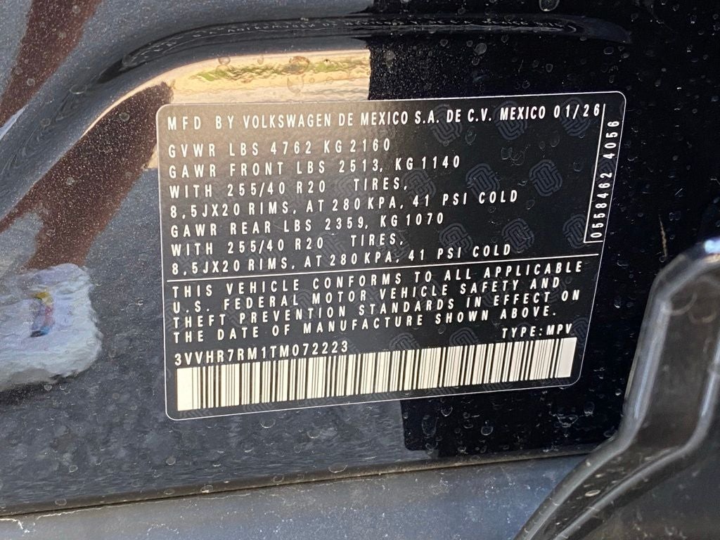 2026 Volkswagen Tiguan 2.0T SE R-Line Black