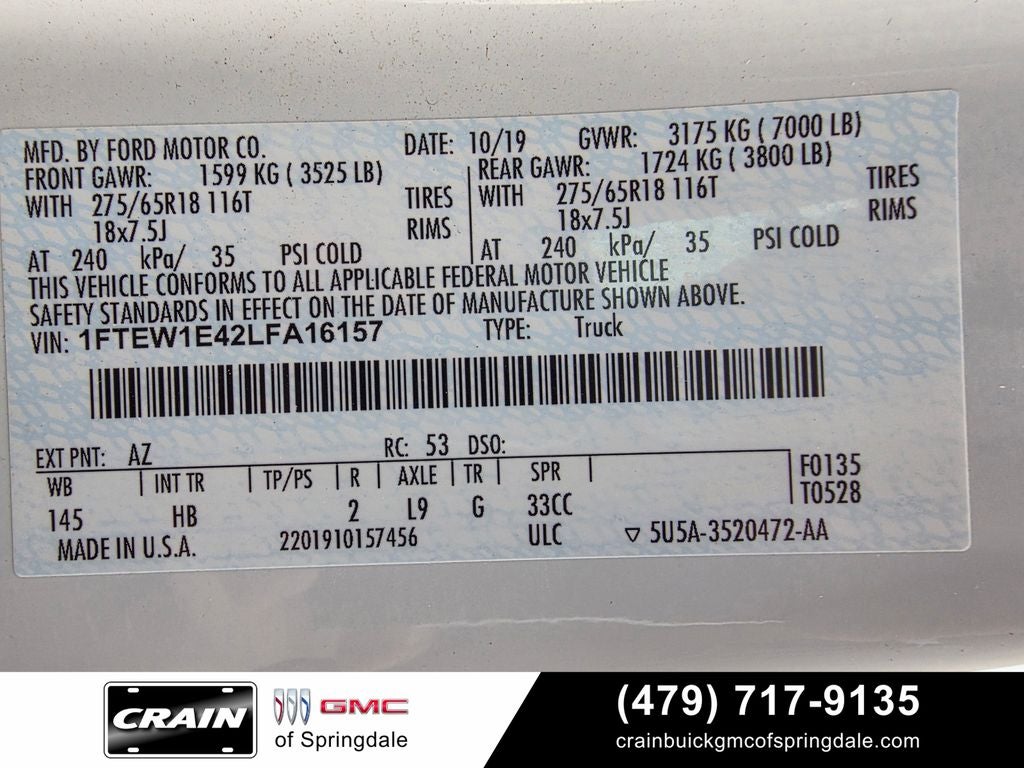 2020 Ford F-150 Lariat