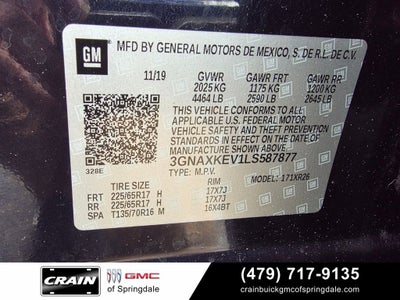 2020 Chevrolet Equinox LT Confidence & Convenience Package