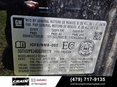 2016 GMC Sierra 1500 Denali Ultimate Package
