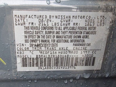 2025 Nissan Sentra SV