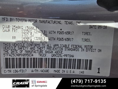 2021 Toyota Tacoma TRD Sport V6 Technology Package