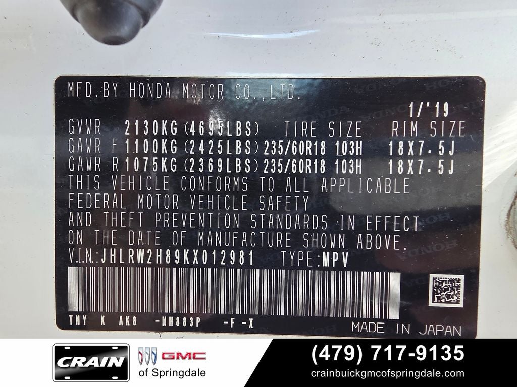 2019 Honda CR-V EX-L