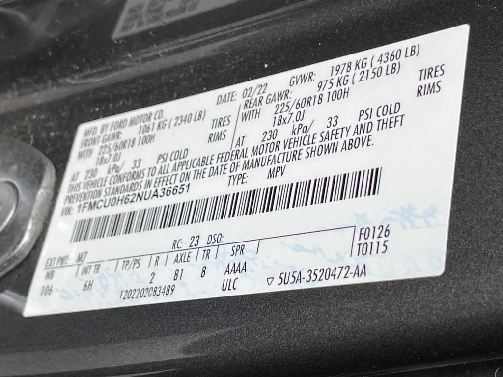 2022 Ford Escape SEL