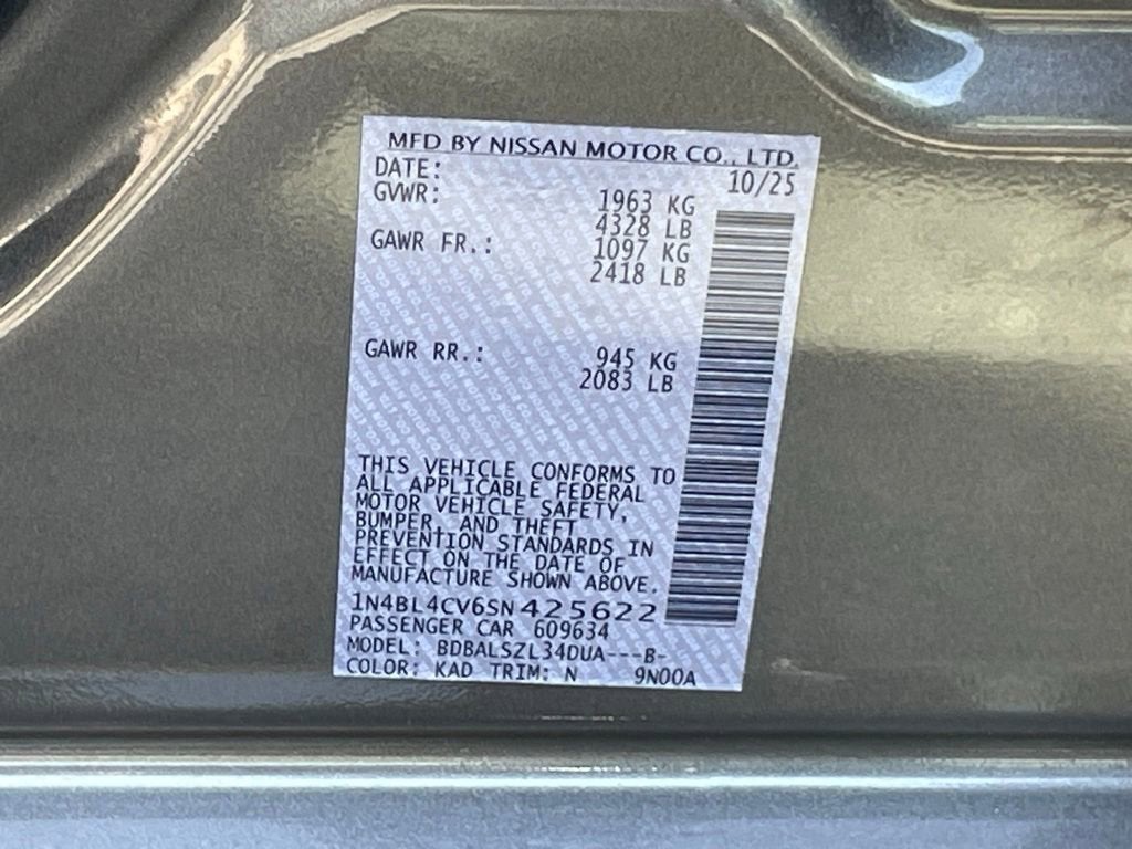 2025 Nissan Altima SR