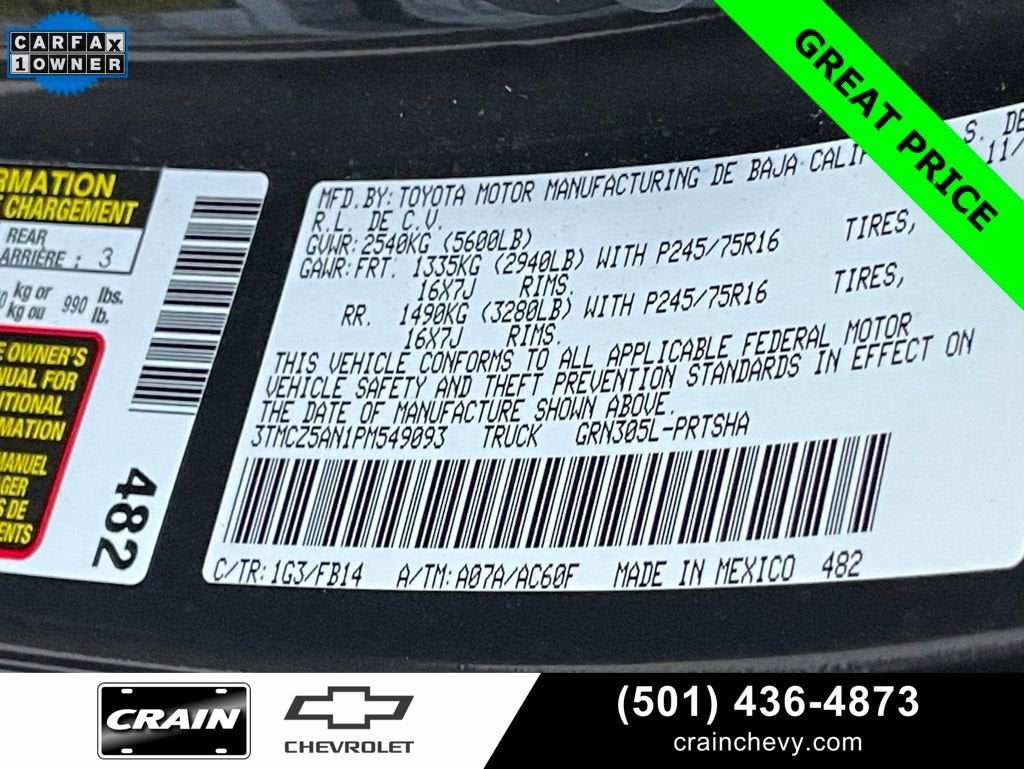 2023 Toyota Tacoma 4WD SR