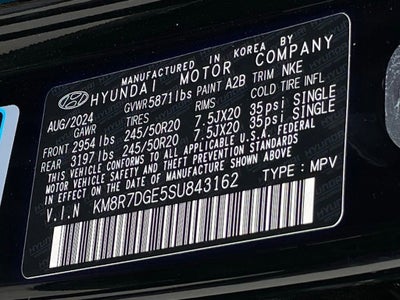 2025 Hyundai PALISADE Calligraphy Night Edition