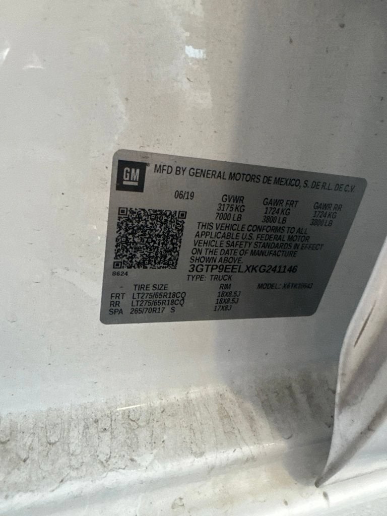 2019 GMC Sierra 1500 AT4