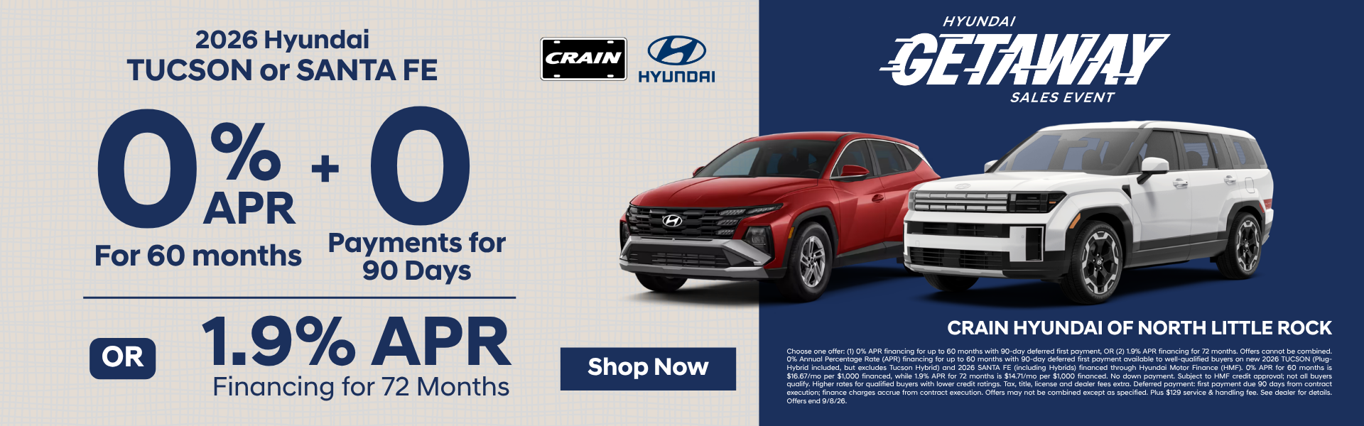 0% APR + 0 payments 90 days