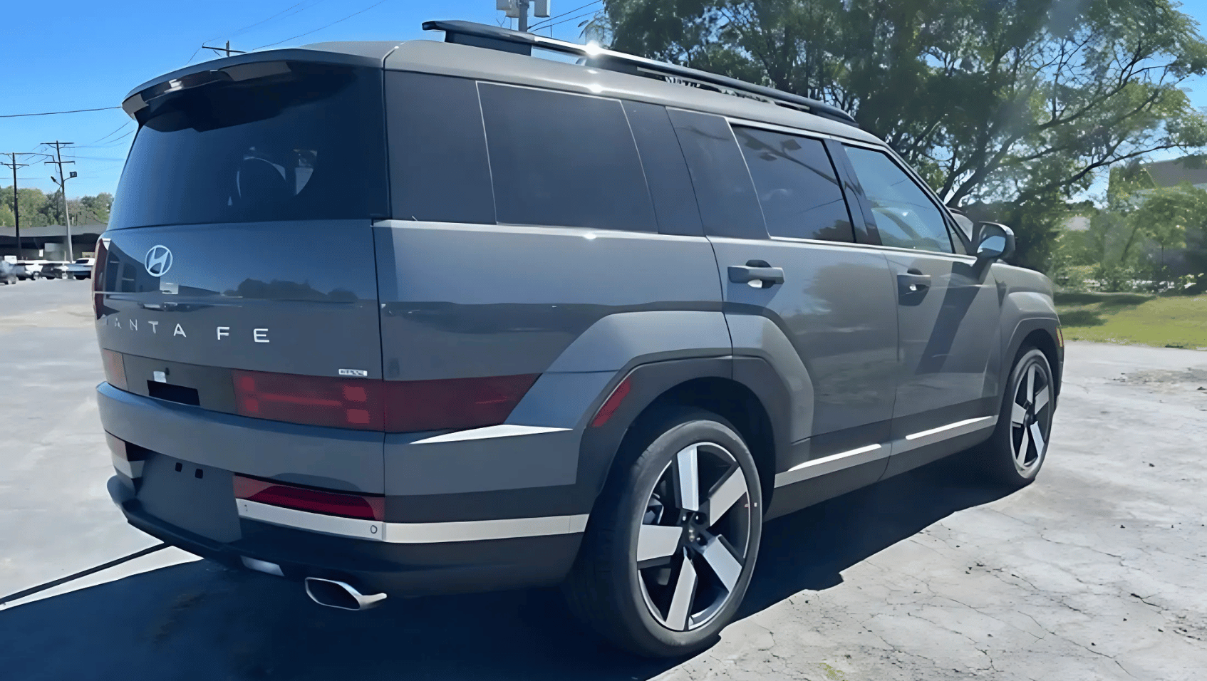 Rear View of the 2025 Hyundai Santa Fe