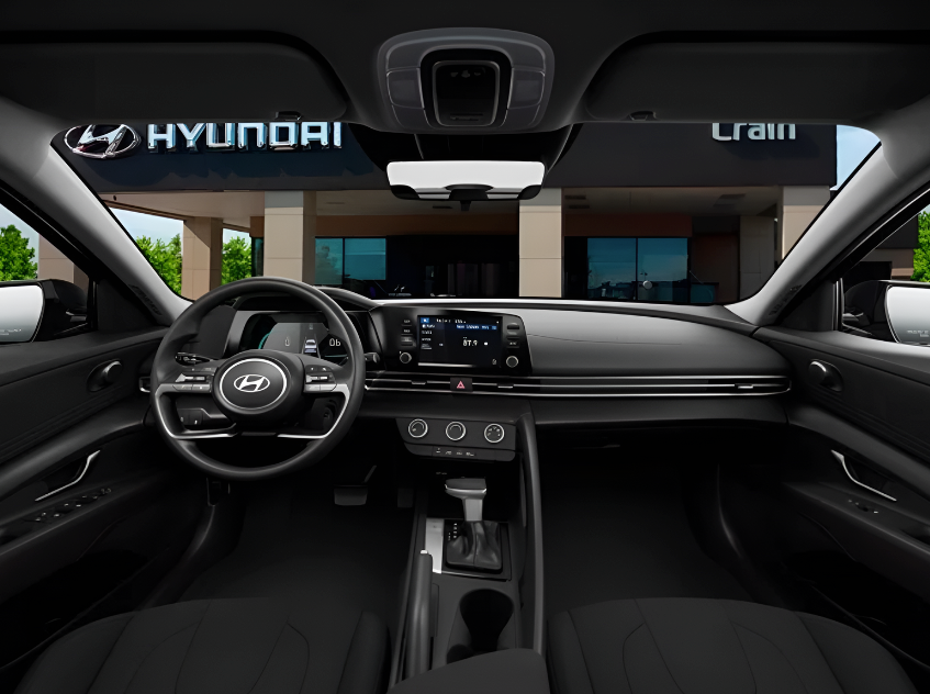 Interior of 2024 Hyundai Elantra at Crain Hyundai North Little Rock